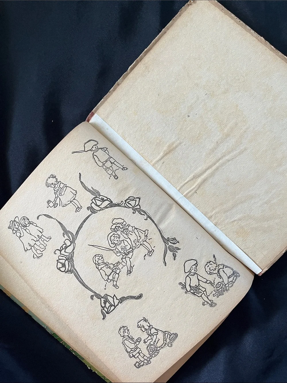 Antique MOTHER GOOSE ABC Book 1918 Inscription MA Donohue &Co Chicago